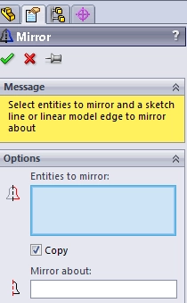 Mirror SolidWorks Sketches Quickly SWTAT1-3