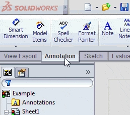 Quickly Add Notes to Drawings in SolidWorks swtat21-3