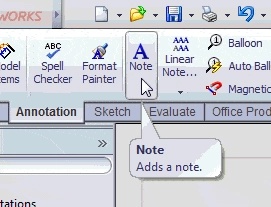 Quickly Add Notes to Drawings in SolidWorks swtat21-4