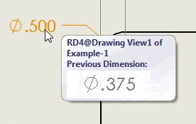 Updating Drawing Dimensions in SolidWorks swtat23-7