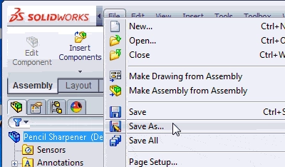 Saving Assemblies as IGES Files in SolidWorks swtat27-2