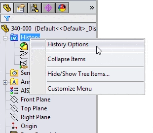 Edit History in SolidWorks swtat33-3