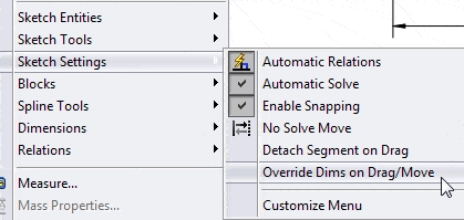 Dragging Fully Defined Sketch Entities in SolidWorks swtat37-4