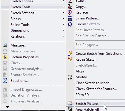 Inserting Pictures into a Sketch in SolidWorks swtat40-3