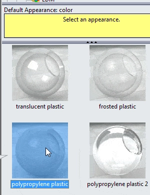 Clear Plastic Appearance in SolidWorks swtat44-4