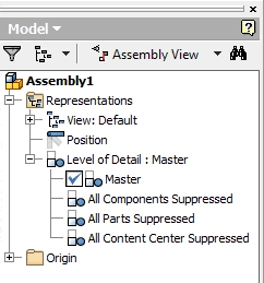 Improving Inventor Assembly Performance with Levels of Detail tat18-1