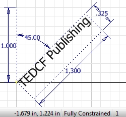 Fully Constraining Text with Autodesk Inventor tat36-4