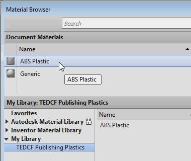 Custom Autodesk Inventor Material Library tat38-12