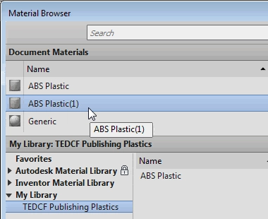 Custom Autodesk Inventor Material Library tat38-14