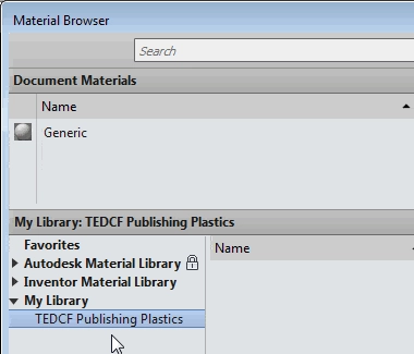Custom Autodesk Inventor Material Library tat38-7