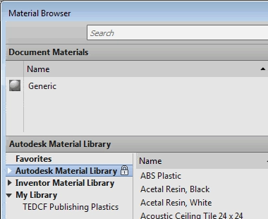 Custom Autodesk Inventor Material Library tat38-8