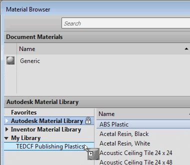 Custom Autodesk Inventor Material Library tat38-9