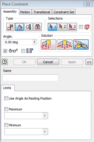Controlling Constraint Limits with Autodesk Inventor tat42-2