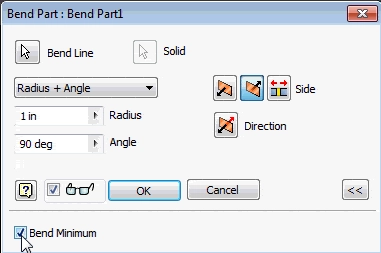 Bend Part Minimum in Autodesk Inventor tat49-3