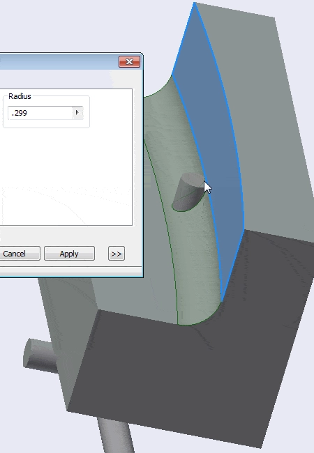 Face Fillets with Autodesk Inventor tat55-5