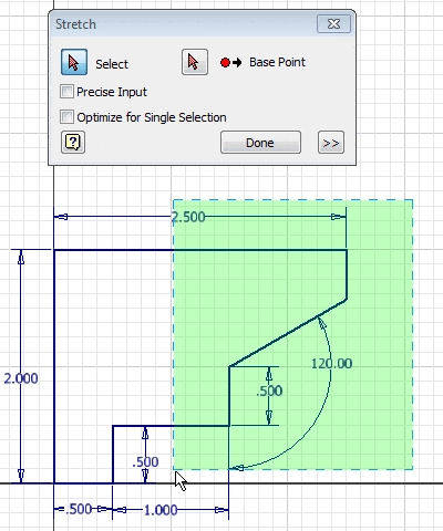 Tricks with Autodesk Inventor Stretch Command tat60-2