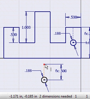 Move Copy Sketch Geometry with Autodesk Inventor tat63-7