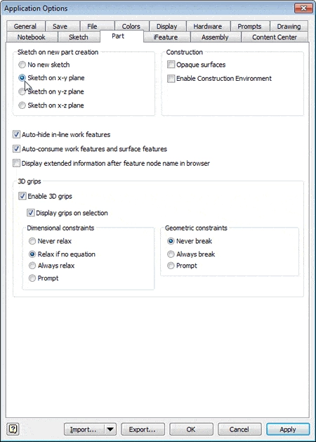 Auto-Projected Geometry in Autodesk Inventor tat73-4