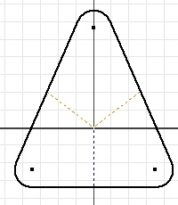 Tangent Arc Dimensions in Autodesk Inventor tat74-1