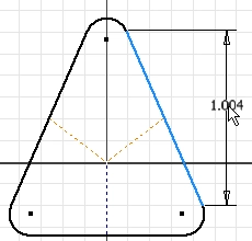 Aligned Dimensions in Autodesk Inventor tat75-1