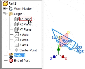 Change Sketch Plane in Autodesk Inventor tat77-3