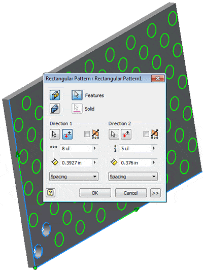 Patterns on Cylindrical Parts Pattern
