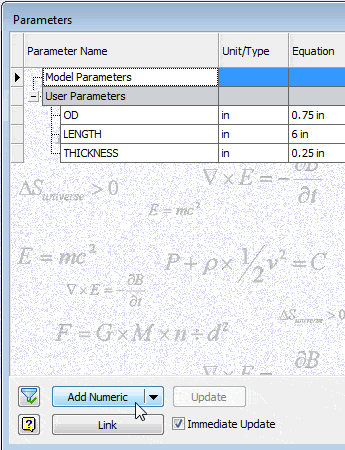 Designing iParts Custom Parameters