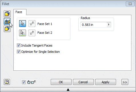 Face Fillets