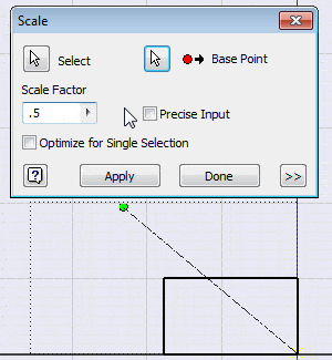 Scaling Sketch Geometry