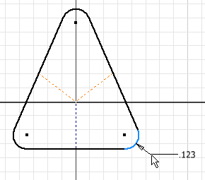 Tangent Arc Dimensions