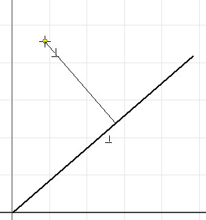 Perpendicular Line Snap