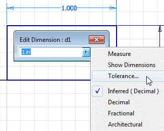 Adding Tolerances to Sketch Dimensions