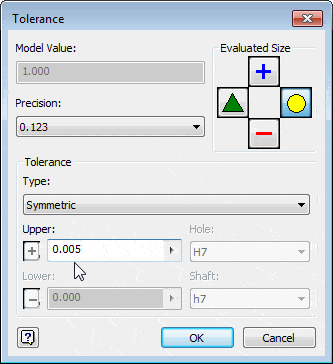 Adding Tolerances to Sketch Dimensions
