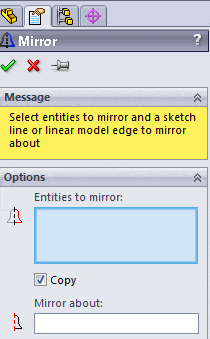 Mirror SolidWorks Sketches Quickly
