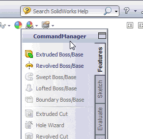 Move the Command Manager