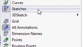 Hide or Show Items