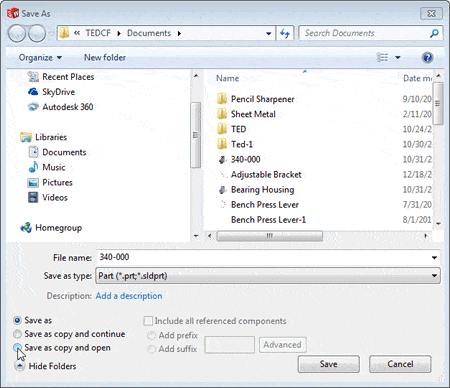 Automatically Open Copied Files
